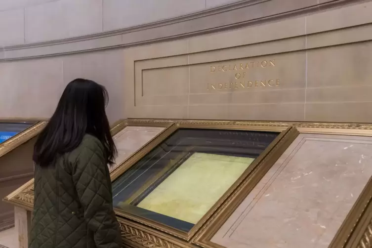 Unabh&auml;ngigkeitserkl&auml;rung im National Archives Museum