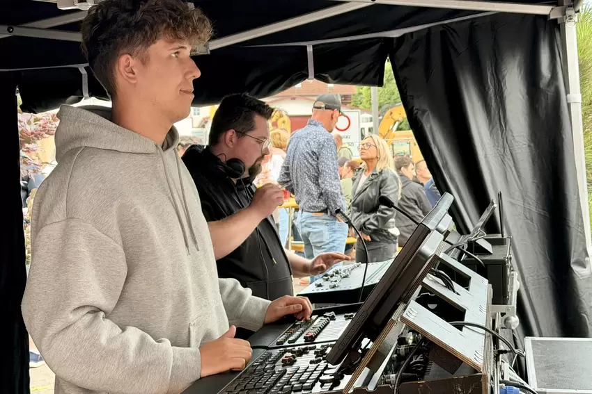 Ohne Technik keine Musik, auch bei der Rebblütennacht.