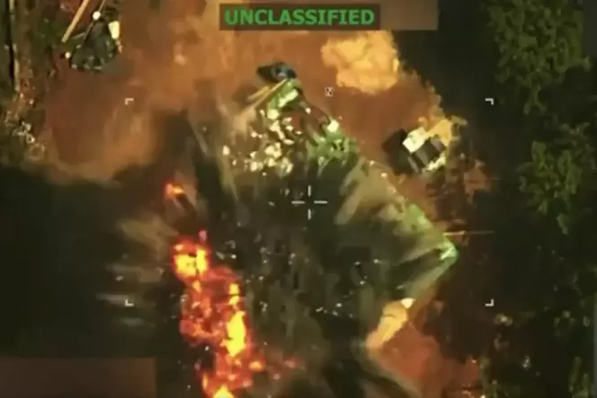 US-Aufnahmen zeigen die Explosion nach dem tödlichen Angriff im Süden Venezuelas.