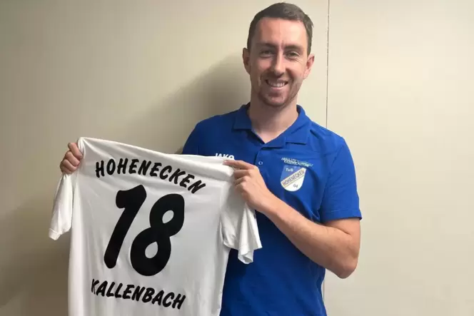 Lukas Kallenbach, der immer für den TuS Hohenecken spielte und jetzt seine Fußballkarriere beendete.