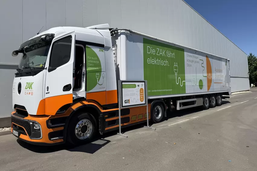 Der elektrische Sattelschlepper der Abfallwirtschaft.