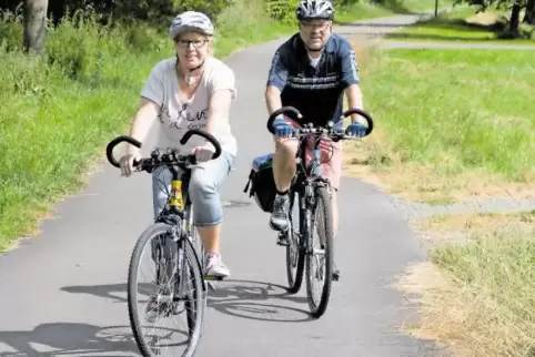 Der örtliche Radweg wird stark genutzt, wie auf unserem Bild von Birgit und Rainer Theisinger aus Rammelsbach.