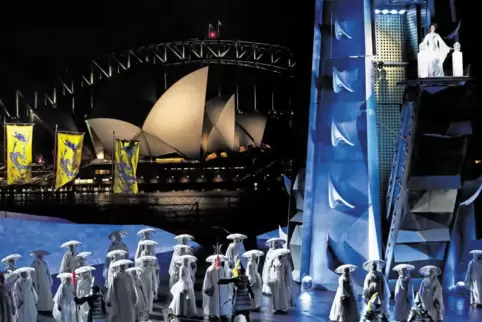 Mit „Turandot“ auf der Seebühne im Hafen von Sydney eröffnet das Lux-Kino seine Reihe mit Klassik-Übertragungen.