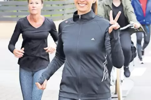 Nicole Zor hat noch fünf Etappen vor sich, bevor sie am Samstag in Germersheim ankommt und in jeder Gemeinde des Landkreis es wa