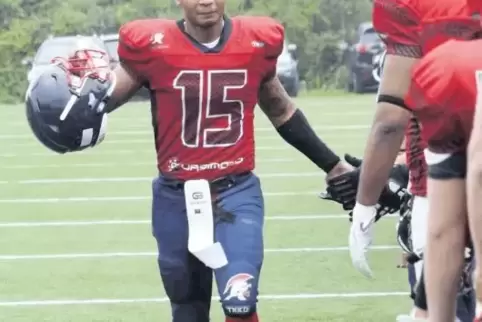 Einstand mit einer Interception: Marquez Siler, Neuzugang der Pirmasens Praetorians.
