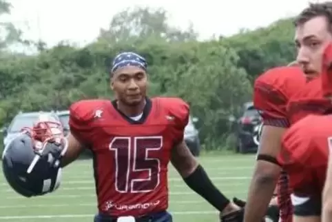 Einstand mit einer Interception: Marquez Siler, Neuzugang der Pirmasens Praetorians. Foto: PP/frei