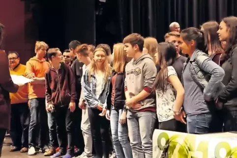 Die Schüler der 10e des Europa-Gymnasiums Wörth haben sich den dritten Platz errechnet.