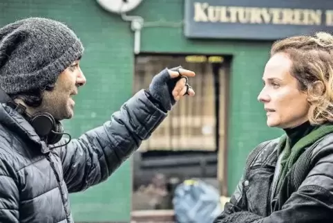 Wettbewerb: Fatih Akin (44) dirigiert Diane Krüger in seinem in Hamburg gedrehten Thriller „Aus dem Nichts“.