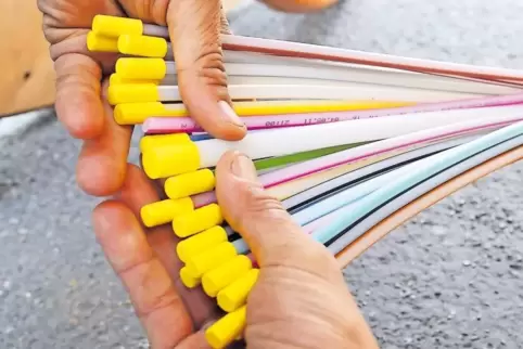 Glasfaserkabel müssen in Dannstadt-Schauernheim für ein schnelleres Internet in die Erde.