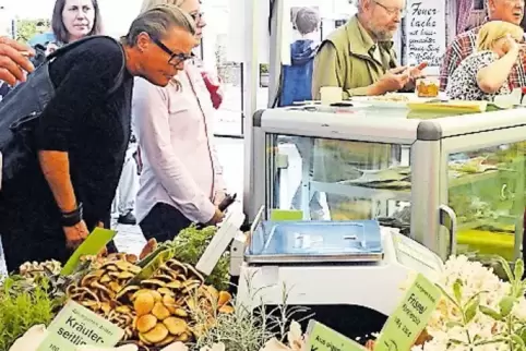Ein Angebot bei der „Stadt der Genüsse“ im vergangenen Jahr: Speisepilze.
