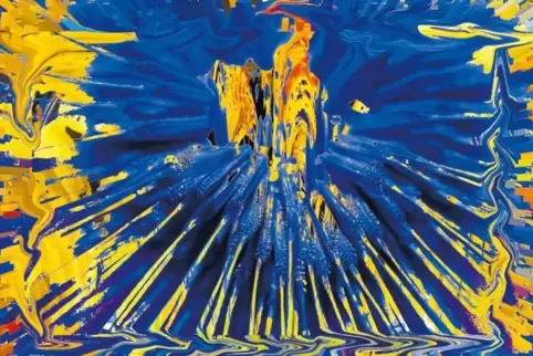 „Strahlenburg“ von Wolfgang Bubenitschek. Vorlage war das Bild einer Kornblume,