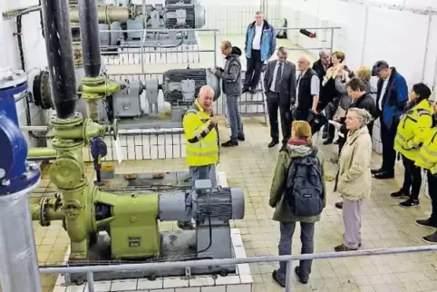 Stopp im Maschinenraum: Hier gab es Infos zum Pumpwerk.