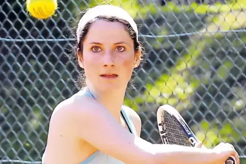 Alles im Blick: Melanie Hoffmann vom TC Dudenhofen.