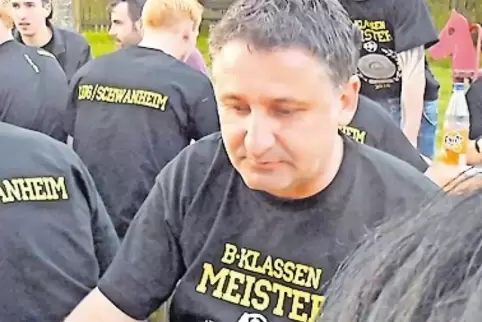 Marko Schehl bei der Meister-Party 2016.