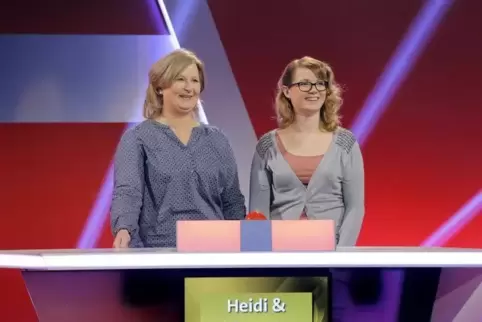 Heidi Bauer und Theresia Bißbort treten in der Sendung „Die Quiz-Helden – Wer kennt den Südwesten?“ an. Foto: SWR 