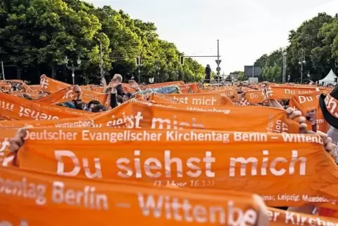 „Du siehst mich“ lautet die Losung des Kirchentags.