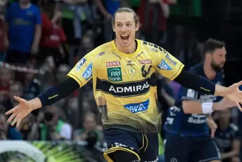 Die reine Löwen-Freude: Kim Ekdahl du Rietz. Foto: dpa 