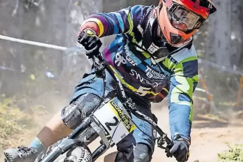 Downhill-Fahrer Nick Willner aus Deidesheim