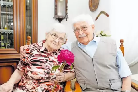 Anna Maria und Josef Kuhn sind seit 1952 miteinander verheiratet.