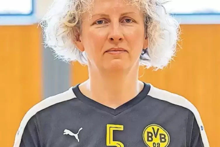 Mit der Damenmannschaft des BVB gewann sie die deutsche Meisterschaft: Gabriele Brehm.