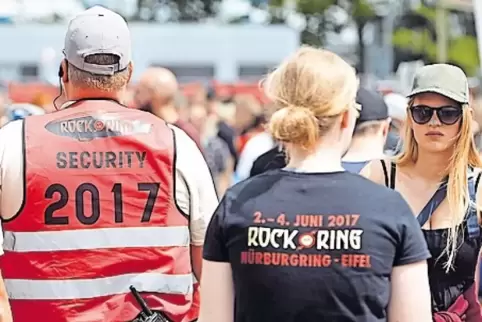 90.000 Besucher – und ein großes Sicherheitsaufgebot: Festival „Rock am Ring“.