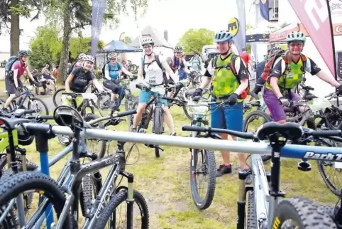 Mountainbike-Camp im Kloster in Esthal für 65 Frauen: Sie haben nicht nur ihre Fahrtechnik verbessert, sondern auch die Ruhe und