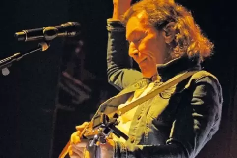 Albert Hammond beim Auftritt in Mutterstadt.