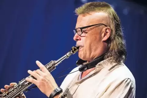 Power-Saxophonist: Mike Ellis im Haus.