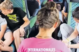 Auf der Heimfahrt.