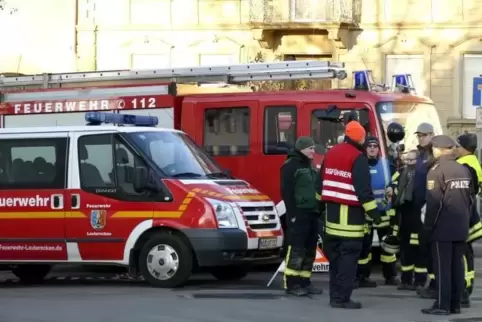 Evakuiert werden musste die Lauterecker Innenstadt im Januar, als die Mengen an Sprengstoff abtransportiert wurden. Foto: Sayer 