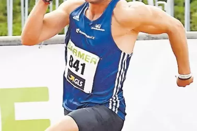 Neue Bestzeit über 200 Meter: LAZ-Sprinter Jonas Klein.