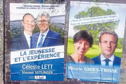In Rolbing wirkte das Plakat: Polit-Neuling Nicole Gries-Trisse besiegte Celeste Lett mit 46 zu 18 Stimmen.