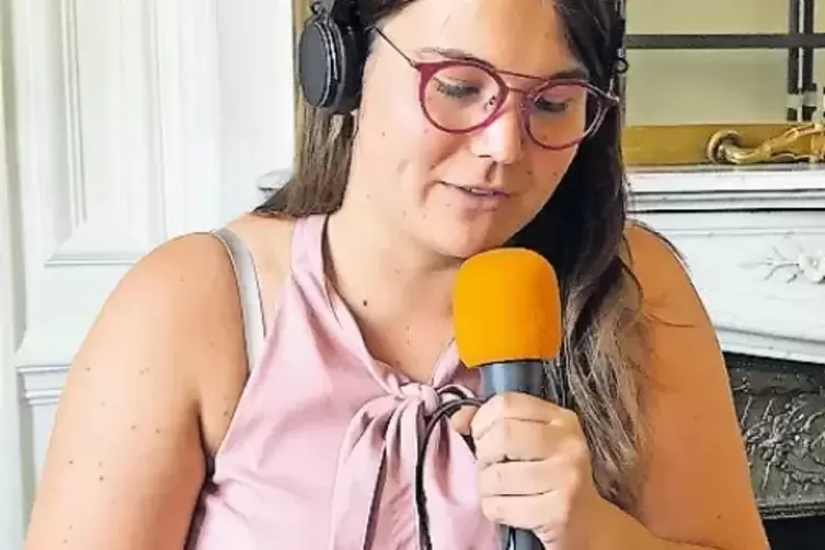 Einsprechen f&uuml;rs Radio.