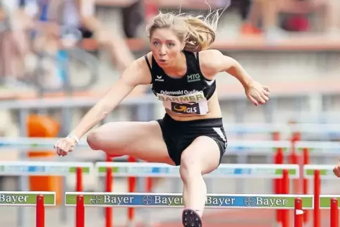 Jasmin Mattus war mit ihren Teamkolleginnen von der MTG in der Sprintstaffel über 4 x 100 Meter vier Hunderstelsekunden schnelle