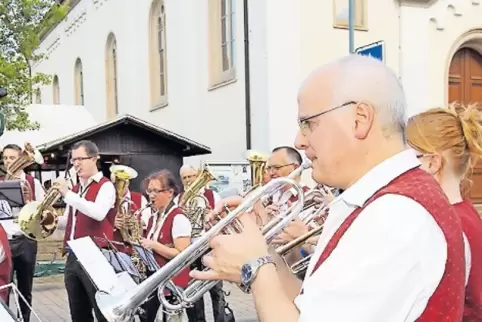 Eröffnet das Fest: der Musikverein Berghausen (hier 2016).