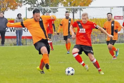Dominic Schön (rechts) erzielte 29 der 69 TVG-Tore.