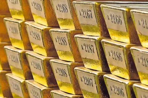 Die Goldbarren der Deutschen Bundesbank sind nummeriert.