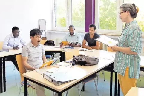 Schon zum zweiten Mal bietet Andrea Hinz den Kurs „Einstieg Deutsch“ im Bildungszentrum an.