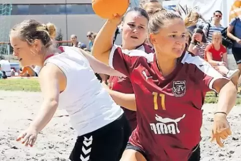Viel Spaß hatten die Handballer der VTV Mundenheim.
