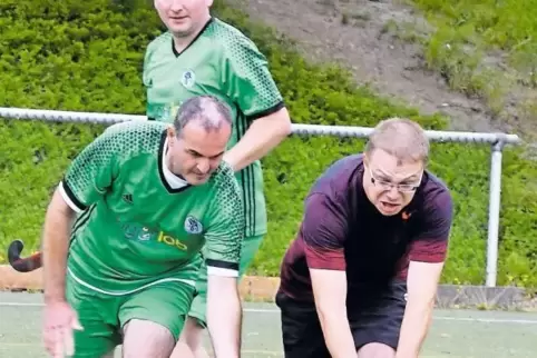Die Mannschaft des VfR Grünstadt (grüne Trikots) präsentierte sich als starker Gastgeber und landete auf dem zweiten Platz.