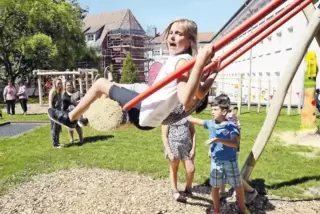 Der Kinderhort des Nardinihauses hat einen neuen Spielplatz.