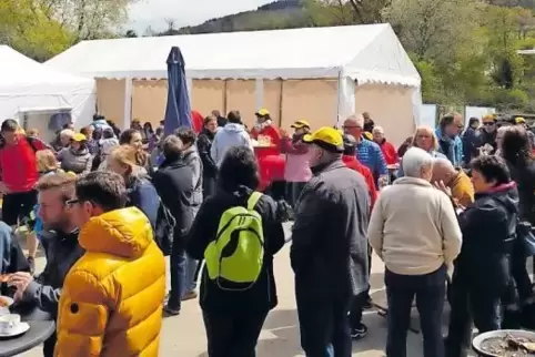 Eine Art Generalprobe für die Kerwe in St. Julian: Beim Draisinentag im April haben die drei Vereine ebenfalls die Vor-Ort-Organ