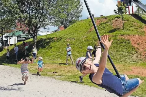 Der Spielplatz in Bottenbach wurde mit vereinten Kräften gebaut. Das lobte die Jury in ihrer Kritik.