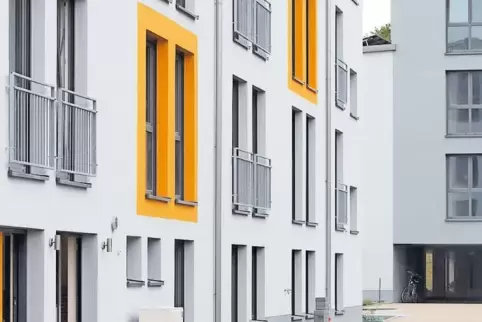 Im Wohnheim für Studenten in der Neustadter Straße haben die Bewohner auch die Möglichkeit im Freien zu sitzen.
