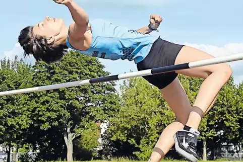 Franziska Sutter ist zu Saisonbeginn bereits 1,65 Meter hoch gesprungen.