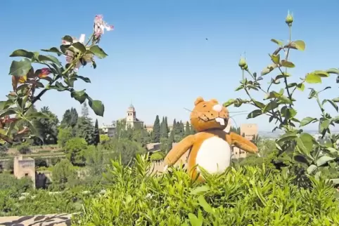 Zwischen Rosen und Rosmarin: Von den Gärten des Generalife hat man einen tollen Ausblick auf die Alhambra.