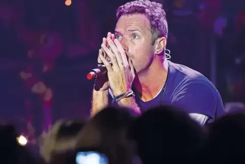 Die Stimme von Coldplay: Sänger Chris Martin.