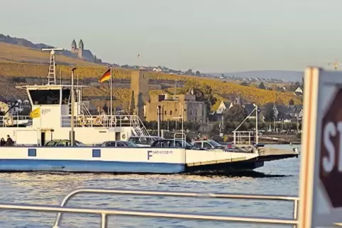 Bisher verbindet nur eine Fähre Bingen und Rüdesheim über den Rhein hinweg.