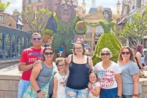 Alexa mit Gastfamilie in Disneyworld in Orlando...