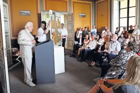 Benno Lehmann versteigert Kunst in der Ludwigshöhe.